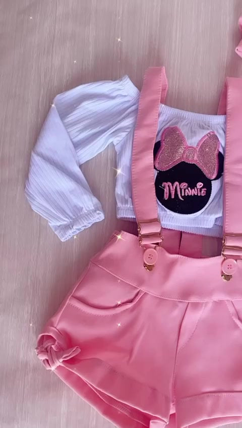 Roupa  infantil menina blogueirinha 3 peças- 2 a 9 anos