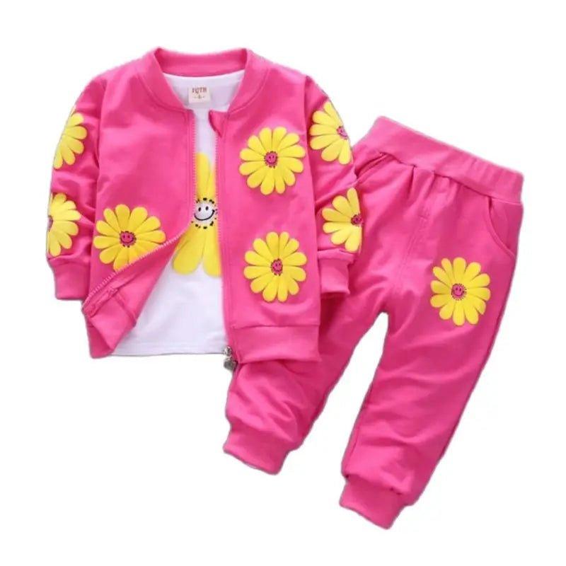 Conjunto Flower Pirulito Kids® - 3 peças - 1 a 4 anos - PIRULITO KIDS