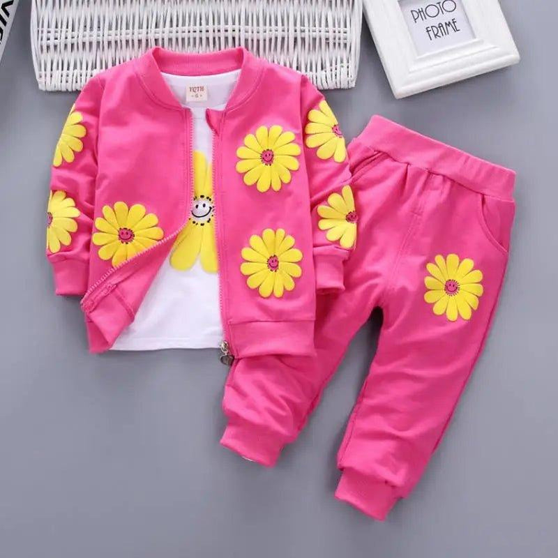 Conjunto Flower Pirulito Kids® - 3 peças - 1 a 4 anos - PIRULITO KIDS