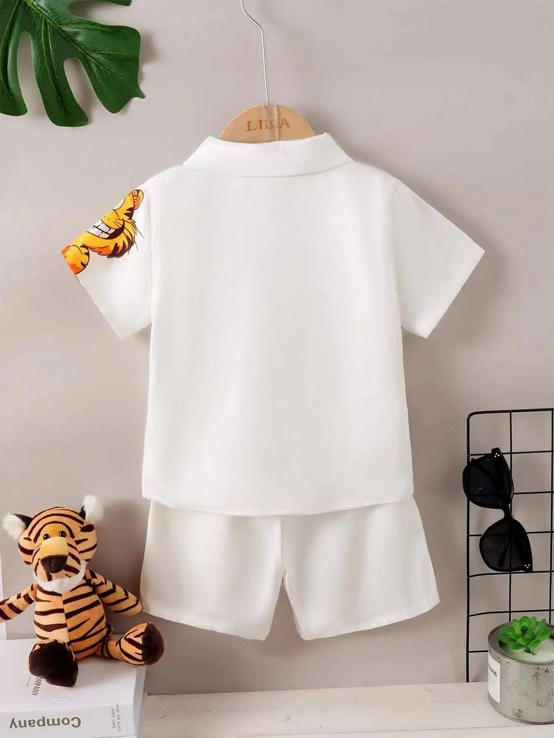 conjunto verão Menino Estloso Gatinho Pirulito Kids® 18 meses a 6 anos