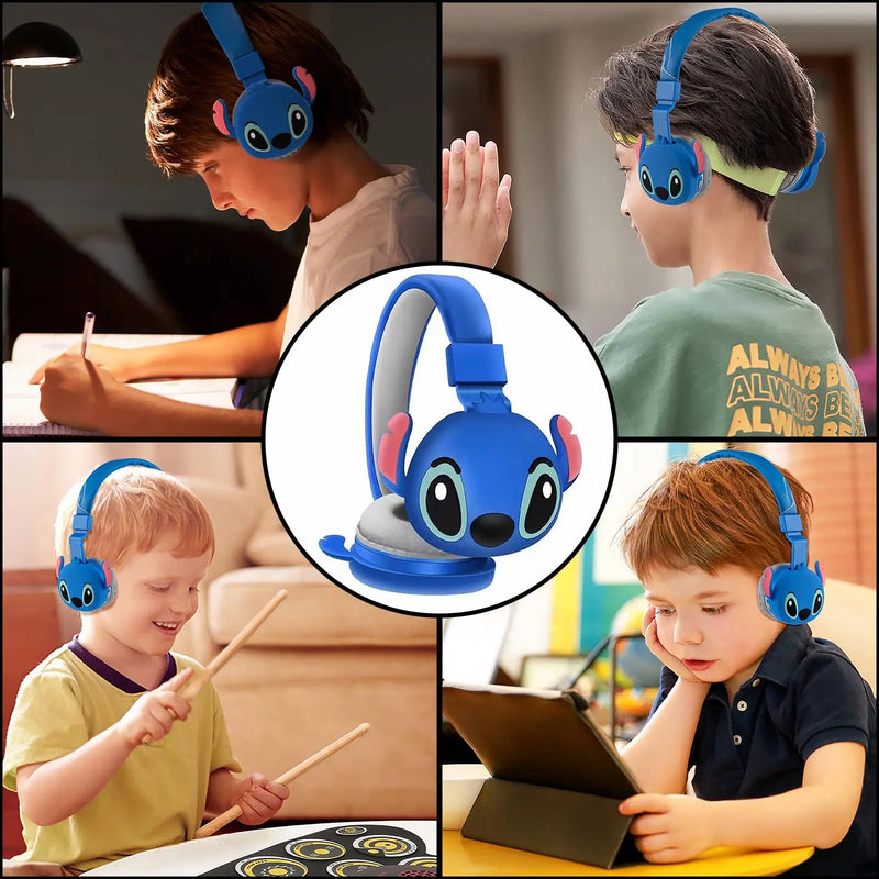 Fone De Ouvido Bluetooth Headset Sem Fio Stitch Android IOS