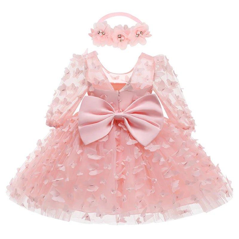 Vestido Festa Luxo Florwes pirulito Kids® - 3 meses a 2 anos - PIRULITO KIDS