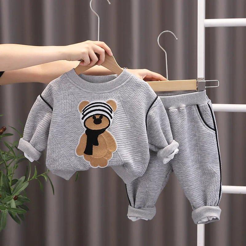 Conjunto Infantil Amigo Urso Pirulito Kids - Inverno Menino - 12 meses a 5 anos - PIRULITO KIDS