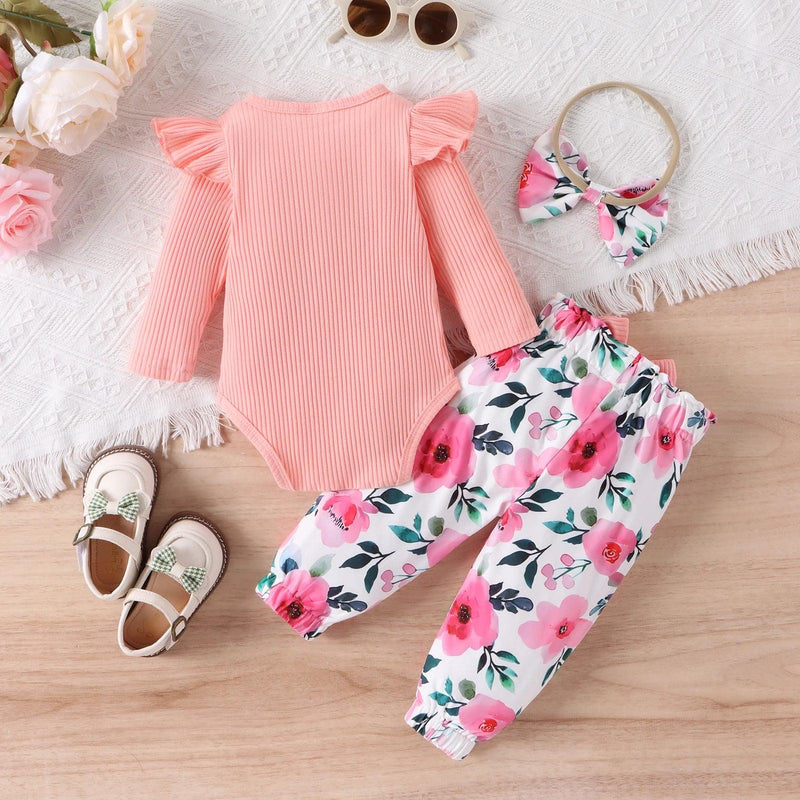 Conjunto 3 peças bebê rosa Pirulito Kids® 0 a 18 meses