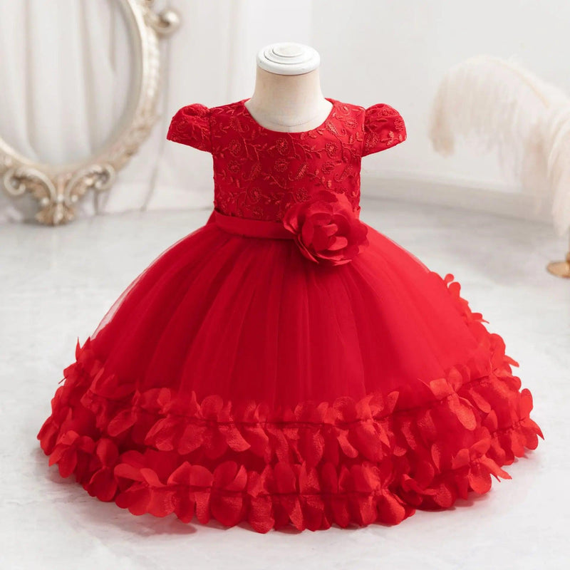 vestido Festa Linha Luxo Princesa-9 meses a 4 anos