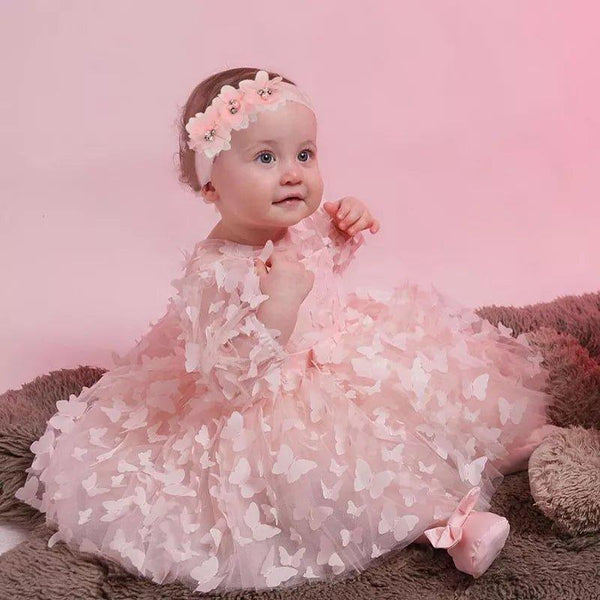 Vestido Festa Luxo Florwes pirulito Kids® - 3 meses a 2 anos - PIRULITO KIDS