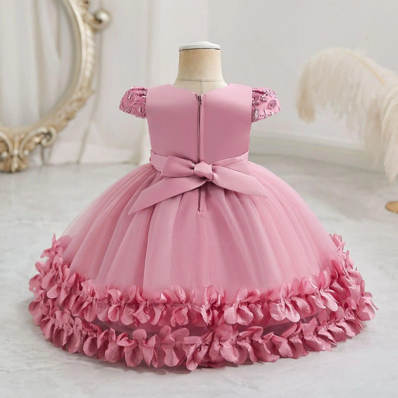 vestido Festa Linha Luxo Princesa-9 meses a 4 anos