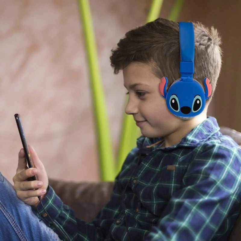 Fone De Ouvido Bluetooth Headset Sem Fio Stitch Android IOS