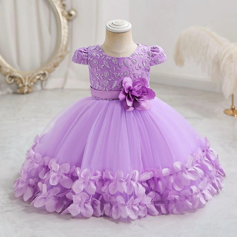 vestido Festa Linha Luxo Princesa-9 meses a 4 anos