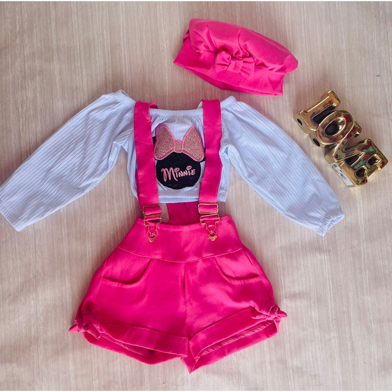 Roupa  infantil menina blogueirinha 3 peças